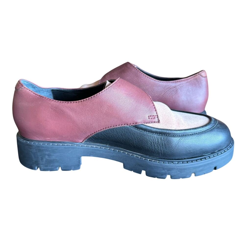 Seychelles Women's Catch Me Monk Strap Loafer Lug Sole Buckle Multi Leather - 7 - Picture 7 of 10